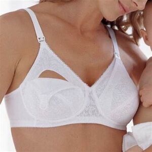 Expectant moments white nursing Playtex bra, 36DD